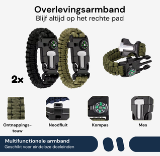 Veilig Nederland™ Noodpakket 9 stuks (compleet)