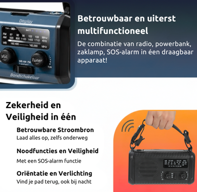Veilig Nederland™ Noodradio (20.000mAh)