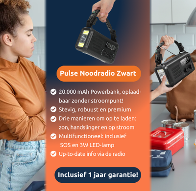 Veilig Nederland™ Noodradio (20.000mAh)